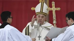 Pope Francis presides over Easter Sunday Mass in St. Peter's Square on March 31, 2024. / Credit: Vatican Media