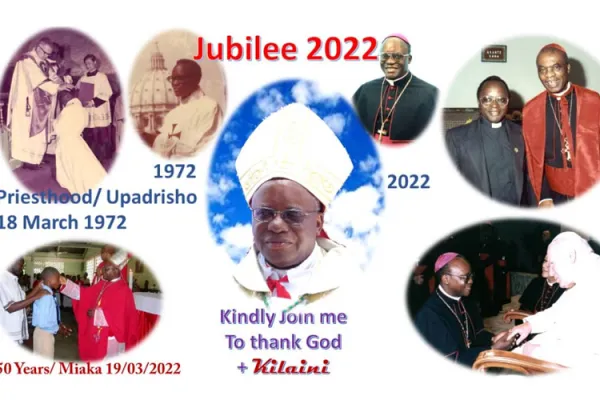 Pope Francis Lauds Tanzanian Bishop Marking Golden Jubilee as Priest for Selfless Service