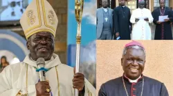 Archbishop Philip Subira Anyolo, accompanied by his two Auxiliaries, Bishop David Kamau Ng’ang’a, and Bishop Simon Peter Kamomoe. Credit: CAtholic Archdiocese of Nairobi