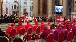 Pope Leo XIV presides over an ecumenical commemoration of the martyrs and witnesses of faith of the 21st century at Rome’s Basilica of St. Paul Outside the Walls on September 14, 2025. / Elias Turl