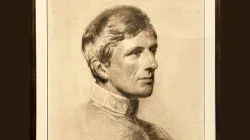 A portrait of a young St. John Henry Newman hangs in Cathedral High School, part of the Ordinariate of the Chair of St. Peter, in Houston. / Credit: Amira Abuzeid/CNA