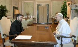 The Pope greets Zelenskyy in Castel Gandolfo. / Credit: Vatican Media