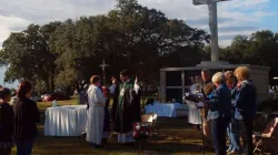 All Souls Day Mass in a Catholic cemetery in Mobile Alabama. / Fr. Stephen Vrazel