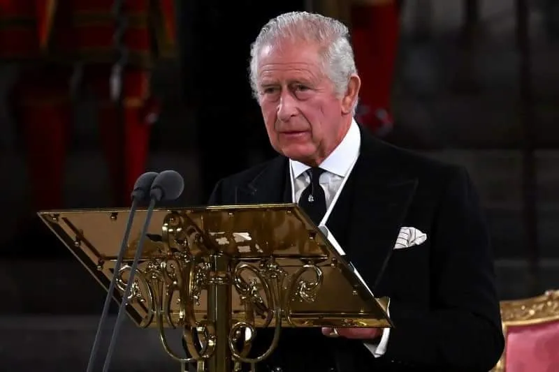 New King Charles III makes his first address to UK parliament. Credit: Courtesy Photo