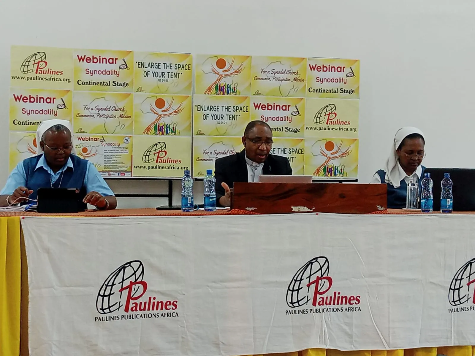 Panelists during the February 25 webinar of the Continental Stage of the Synod on Synodality. Credit: Paulines Publication Africa