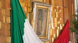 The image of Our Lady of Guadalupe inside the Basilica of Our Lady of Guadalupe in Mexico City on Feb. 15, 2016. Credit: Eduardo Berdejo/CNA.