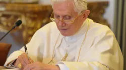 Pope Benedict XVI on Aug. 28, 2010. L'Osservatore Romano.