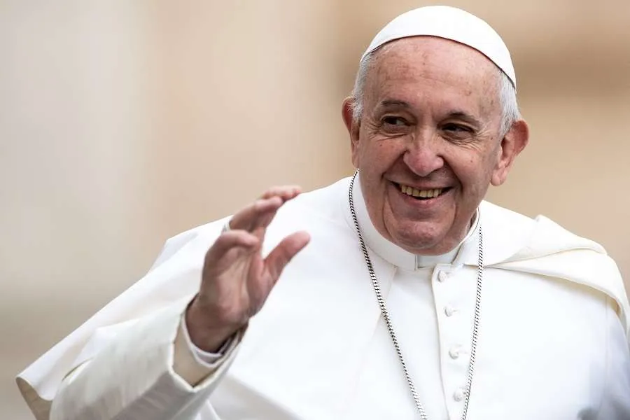 Pope Francis May 15, 2019. Credit: Daniel Ibanez/CNA.