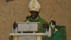 Archbishop Ignatius Kaigama speaking during Mass at Christ the King Parish in Nigeria’s Abuja Archdiocese. / Archbishop Ignatius Kaigama/Facebook Page.