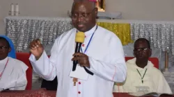 Archbishop Ignatius Ayau Kaigama speaking during the 4th Abuja Archdiocesan General Assembly (AAGA). Credit: Abuja Archdiocese
