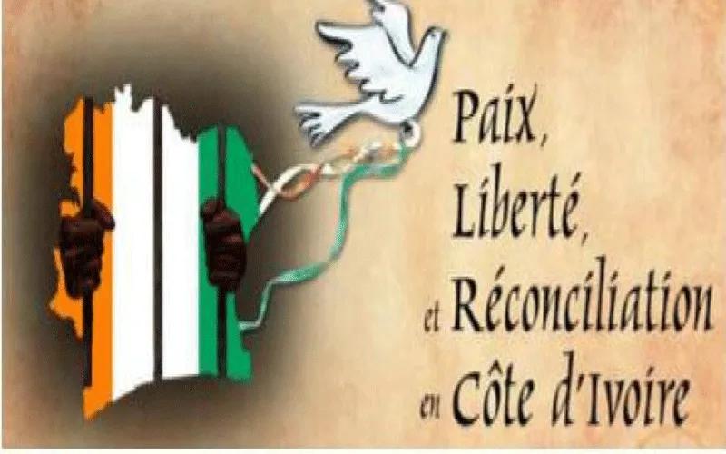 Poster for Peace, Freedom and Reconciliation Campaign in Ivory Coast