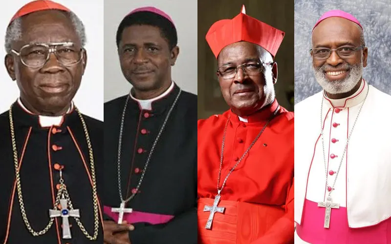 L-R: Francis Cardinal Arinze, Archbishop Andrew Nkea, Wilfred 
 Cardinal Napier, and Archbishop Charles Gabriel Palmer- Buckle are among signatories to the letter. Credit: Courtesy Photo