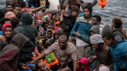 African Migrants trying to cross over to Europe in search of greener pastures.