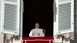 Pope Francis gives his Angelus address on Oct. 24, 2021. Vatican Media