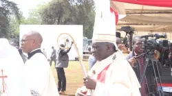 Archbishop Philip Subira Anyolo in procession during the Annual Youth Mass in the Archdiocese of Nairobi on 19 November 2022. Credit: ACI Africa