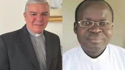 Mons. Hieronymus Joya (right), appointed Bishop for the Catholic Diocese of Maralal in Kenya and Mons. Walter Erbì (left), appointed Apostolic Nuncio to Sierra Leone. Credit: Courtesy Photo
