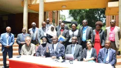 KCCB's Archbishop Martin KIvuva (centre) reads the statement on behalf of the Dialogue Reference Group (DRG). He is flanked by other religious leaders. / Samuel Waweru/ KCCB