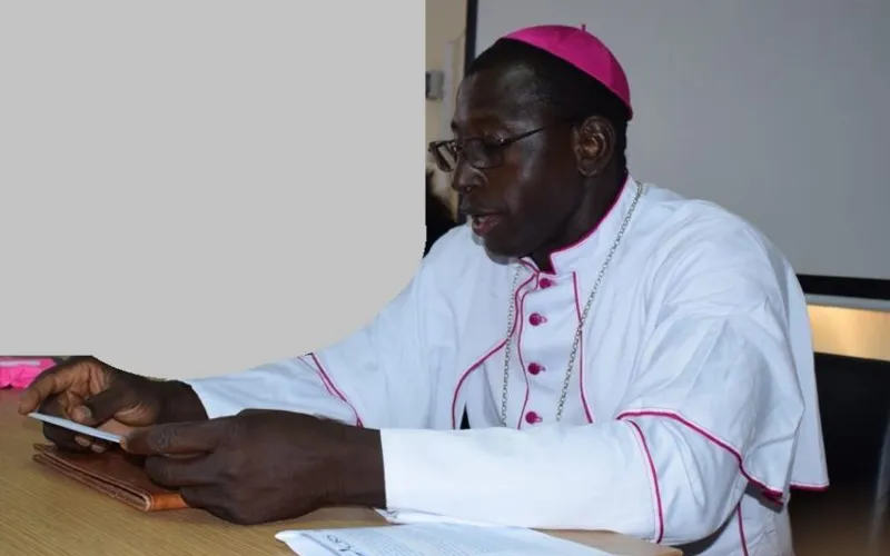 Bishop Jonas Dembélé reading the message of the members of the Episcopal Conference of Mali (CEM)/ Credit: Courtesy Photo