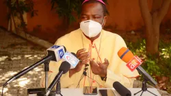 Bishop Stephen Dami Mamza certified free of COVID-19. He tested positive for the deadly virus on August 23. / Diocese of Yola