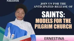 Card announcing the Saturday, October 23 unveiling of the book, "Saints: Models for the Pilgrim Church" by Ernestina Nwannedirim Anierobi of Nigeria's Catholic Diocese of Port Harcourt. Credit: Ernestina Nwannedirim Anierobi