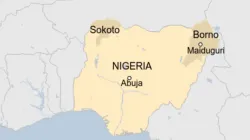 Map of Nigeria showing Borno State, scene of the attack on farmers on November 28.