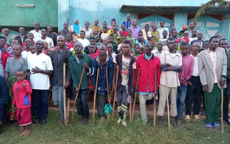 Some persons with disabilities at the Salesian Parish in Rukago, Burundi. / Salesian Missions