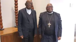 Archbishop Buti Joseph Tlhagale (left) and Bishop Atanasio Amisse Canira (right). Credit: ACI Africa