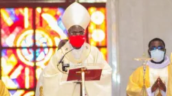 Jean Pierre Cardinal Kutwa during the Thanksgiving Mass to mark his 50th anniversary in the Priesthood at St. Paul’s Cathedral of Abidjan Archdiocese. Credit: CECCI