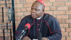 Dieudonné Cardinal Nzapalainga during the press conference in CAR's capital Bangui 5 October 2021. Credit: Archdiocese of Bangui