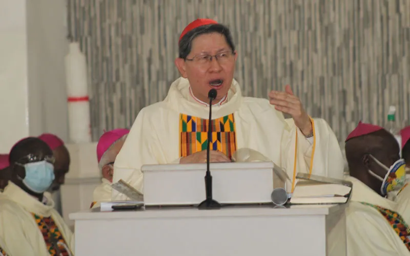 Luis Antonio Cardinal Tagle, a Pro-Prefect of the Dicastery for Evangelization at the opening  Mass of the 9th Plenary Assembly of the Symposium of Episcopal Conference of Africa and Madagascar (SECAM) in Accra, Ghana. Credit: ACI Africa