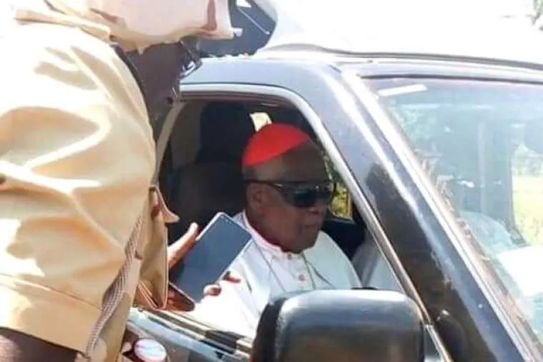 Christian Cardinal  Tumi, pictured after his liberation on November 6, 2020. / Kumbo Diocese in Cameroon.