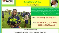 A poster announcing the May 21 webinar closing celebrations making the Laudato Si Year in the Africa region. Credit: Courtesy Photo