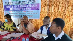 Participants in the conversation on the Oxfam Australia report dubbed 'Buried Treasure' in Freetown, Sierra Leone. Credit: Fr. Peter Konteh/ Caritas Sierra Leone