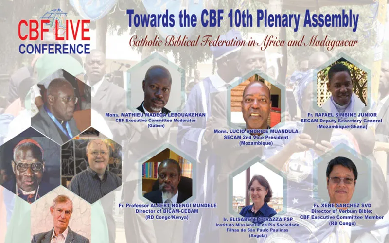 Poster announcing the virtual conference organized by the Catholic Biblical Federation (CBF). / Catholic Biblical Federation (CBF)