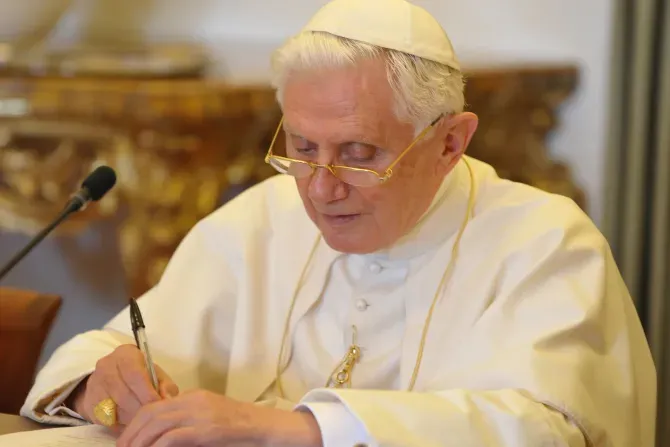 Credit: © L’Osservatore Romano | Pope Benedict XVI in Vatican City on August 28, 2010.