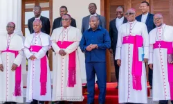 Members of the Association of Episcopal Conferences of Central Africa (ACEAC) with President Évariste Ndayishimiye of Burundi. Credit: Presidency of the Republic of Burundi