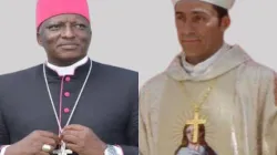 Bishop Paul Kariuki Njiru (left), appointed pioneer Bishop of the newly erected Catholic Diocese of Wote in Kenya and Bishop Gustavo Bombín Espino (right), appointed Archbishop of Toliara Archdiocese in Madagascar in Madagascar. Credit: Seed Consolata/La Sede de Pedro