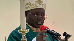 Archbishop Ignatius Kaigama preaching at St. Josephine Bakhita’s Pastoral Area, Jikwoyi of Abuja Archdiocese.  Credit: Abuja Archdiocese
