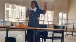 Sr. Teresa Mulenga conducting a workshop at Chaminade Marianist Secondary School on Thursday, September 7. Credit: Sr. Mulenga.