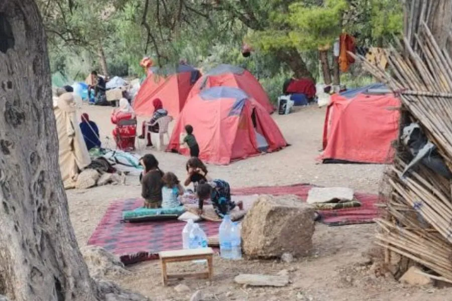 A camp for survivors of the September 8 deadly earthquake in Morocco. Credit: Rabat Archdiocese