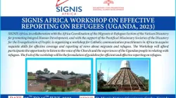 A poster announcing the SIGNIS Africa workshop on reporting on Refugees. Credit: SIGNIS Africa