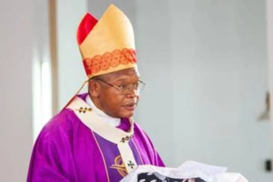 Fridolin Cardinal Ambongo during Holy Mass in honor of late Chérubin Okende, the spokesman of Together for the Republic, one of the main opposition parties in the Democratic Republic of Congo (DRC). Credit: Radio Okapi/Jonathan Fuanani