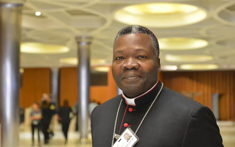 Archbishop Bienvenu Manamika  who has been appointed Archbishop of Congo's Brazzaville Archdiocese. Credit: Vatican Media