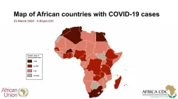 Coronavirus – Africa : 46 countries reporting a total 2,475 cases of COVID-19, 64 deaths (25 March 2020)
