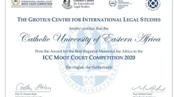 Catholic University of Eastern Africa (CUEA), Best Regional Memorial for Africa Award, 2020 edition. / Catholic University of Eastern Africa (CUEA)