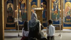 A screenshot from the YouTube video of "Diary from Kyiv," a daily video and podcast series produced by St. Rita Radio, an EWTN affiliate in Norway. null