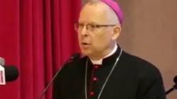 Archbishop Bert van Megen addressing participants during the Ecumenical Prayer Breakfast 2024 that members of the Kenya Christian Professionals Forum (KCPF) organized on 20 January 2024 to mark the annual Week of Prayer for Christian Unity (WPCU). Credit: Capuchin TV