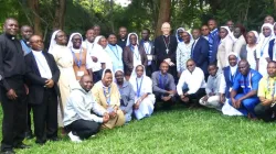 Archbishop Hubertus van Megen, Apostolic Nuncio in Kenya poses for a photo with PMS Coordinators drawn from Kenyan Catholic Dioceses alongside officials of the Commission for Missions and PMS Operations of the Kenya Conference of Catholic Bishops (KCCB). Credit ACI Africa.