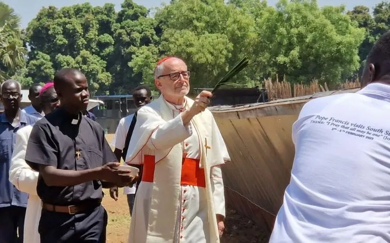 Before concluding his 8-day Trip to South Sudan Michael Cardinal Czerny blessed a boat that the local Caritas will use to transport migrants and refugees across the Nile River from Renk to Malakal. Credit: Dicastery for Promoting Integral Human Development (DPIHD)