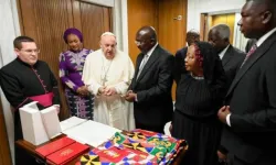 Pope Francis with Vice President Bawumia of Ghana in the Vatican. Credit: Vatican Media